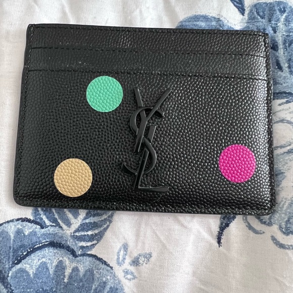 Saint Laurent
YSL Monogram Polka-Dot Flat Card Case - Picture 5 of 11
